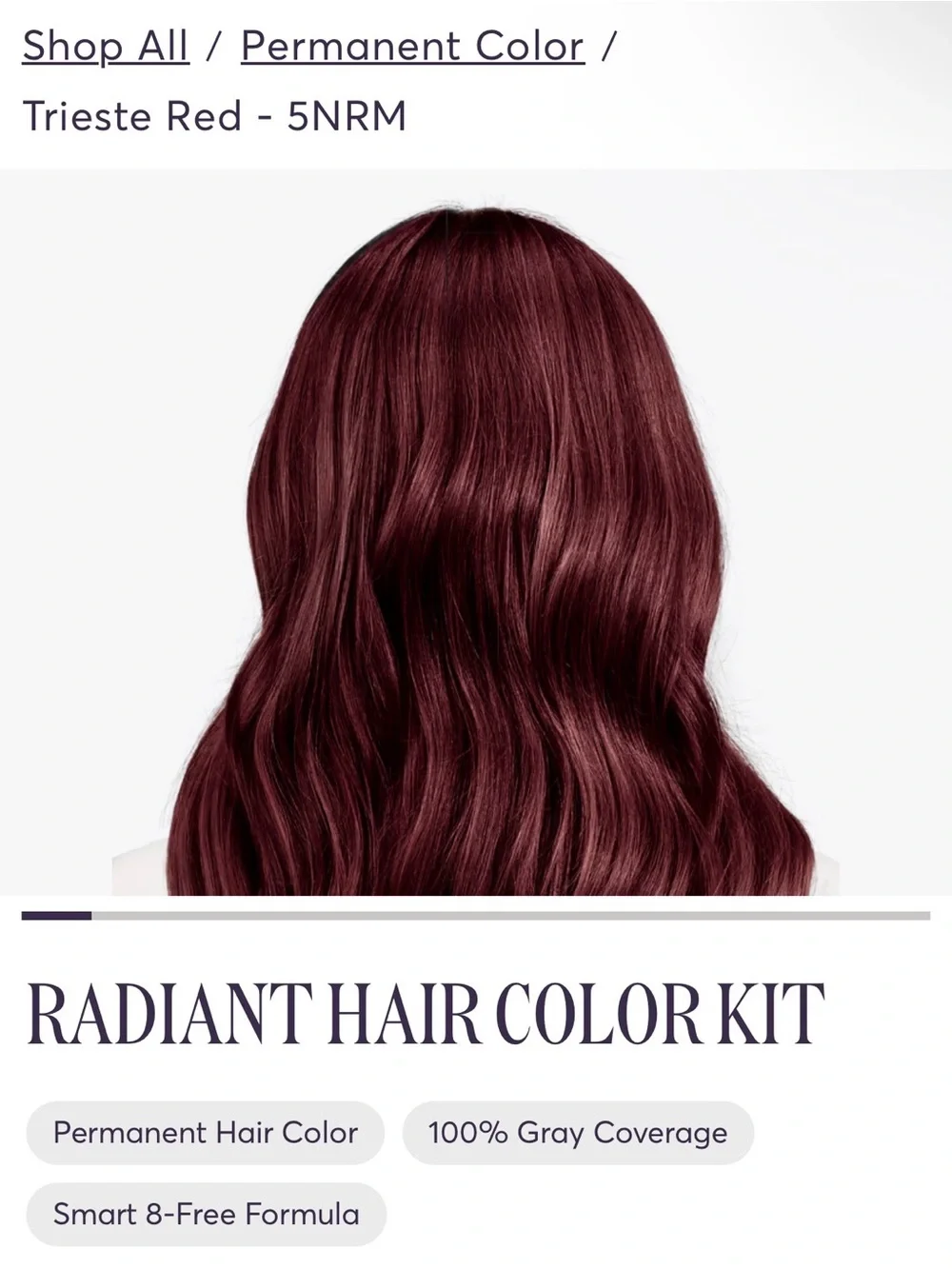 Madison Reed Hair Color Kit Box Trieste Red - Picture 4 of 7
